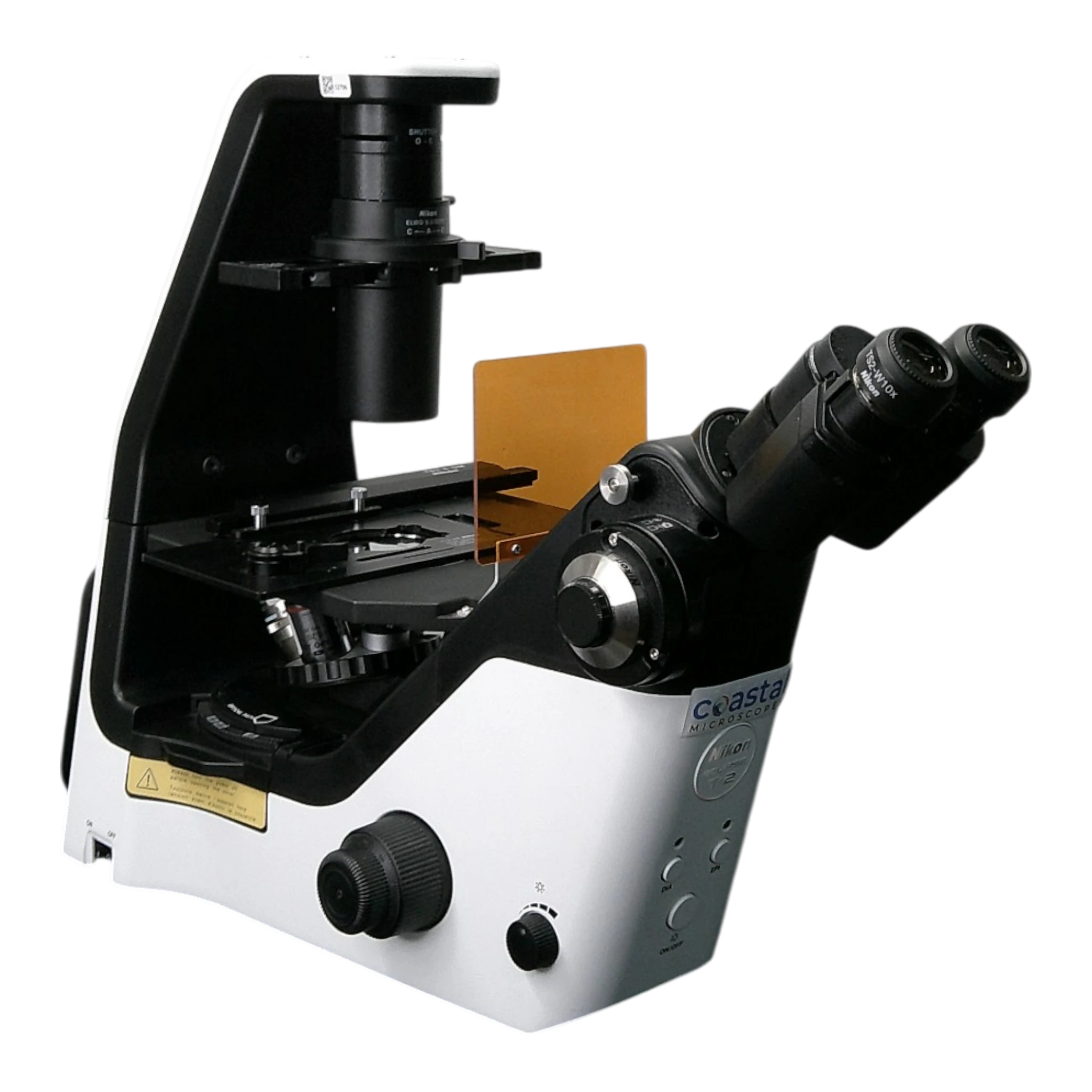 Nikon<br /> Eclipse TS2FL Inverted Phase Contrast Fluorescence Tissue Culture Trinocular Microscope.