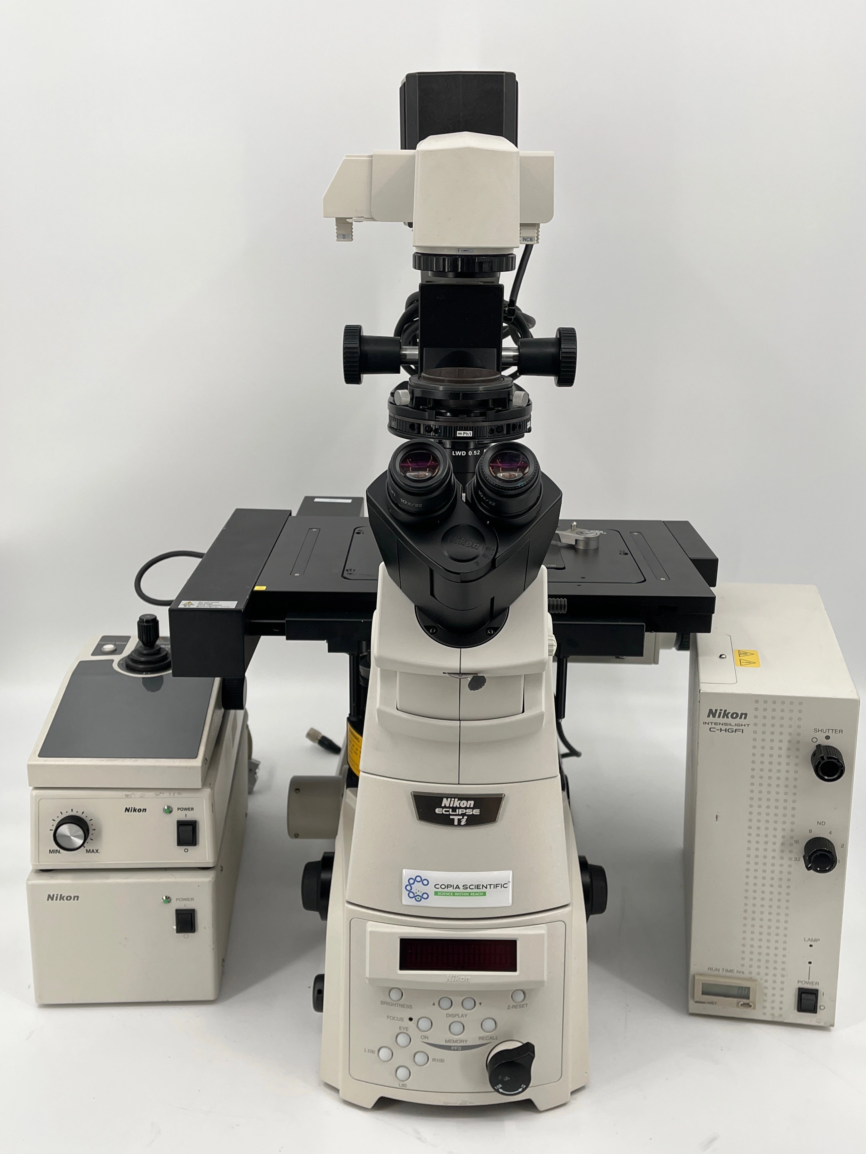 Nikon Eclipse Ti-E Inverted Phase Contrast Fluorescence Motorized Trinocular w/ Perfect Focus  Microscope