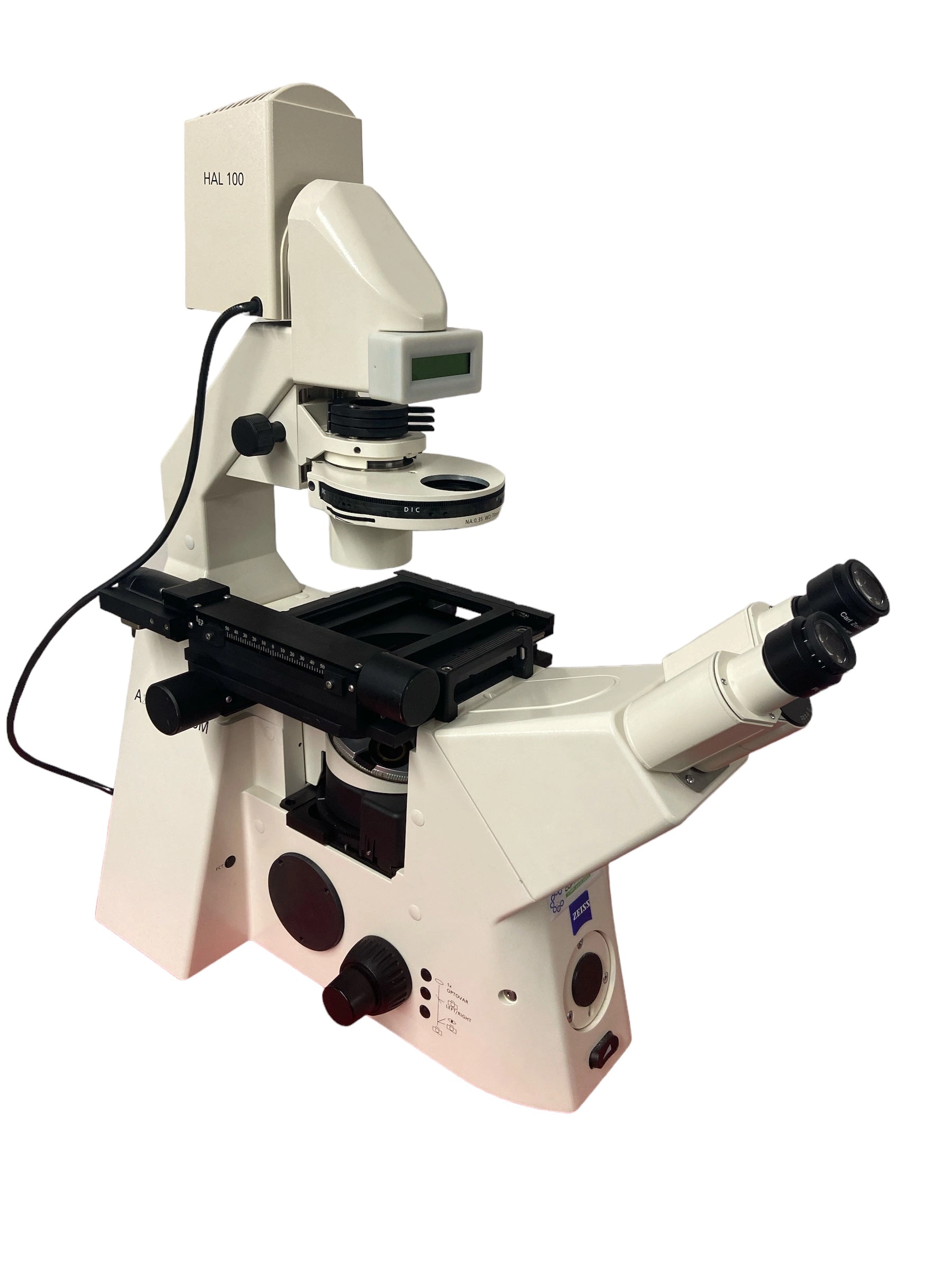 Zeiss Axiovert 200M Inverted Phase Contrast Fluorescence Motorized Trinocular Microscope