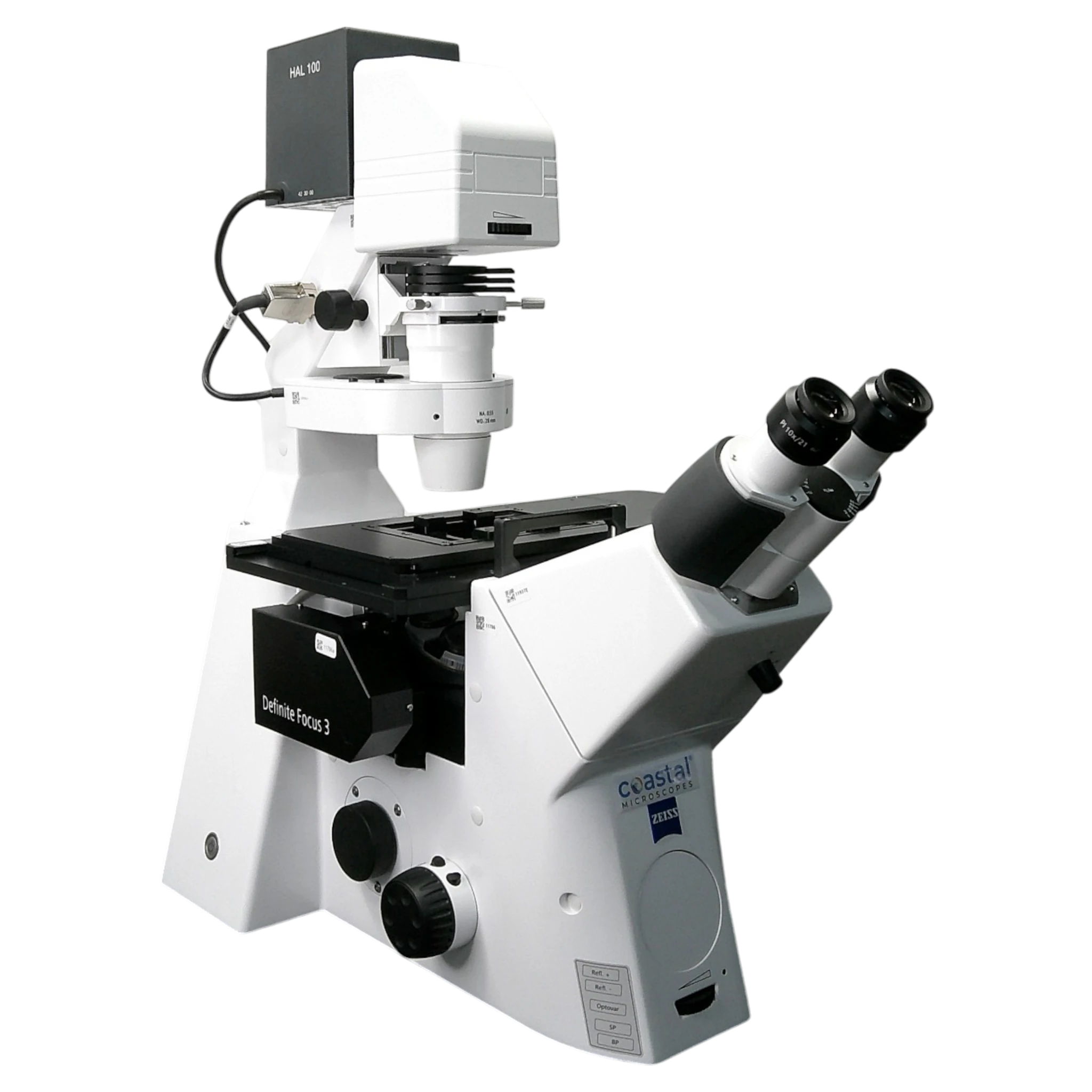 Zeiss Axio Observer 7 Inverted Phase Contrast Motorized Fluorescence Trinocular w/ Definite Focus 3  Microscope.