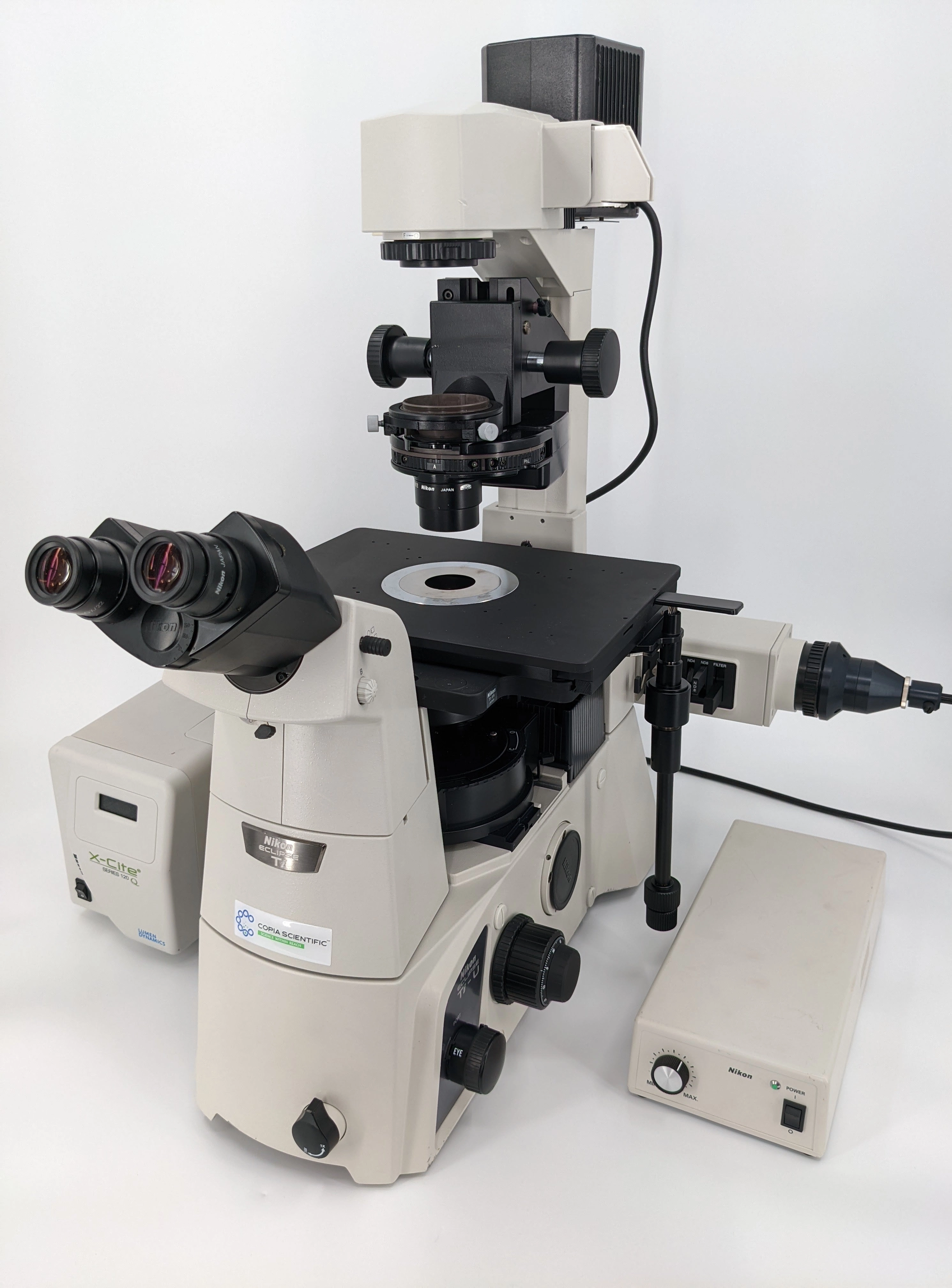 Nikon Eclipse TI-U Inverted Phase Fluorescence Manual Trinocular