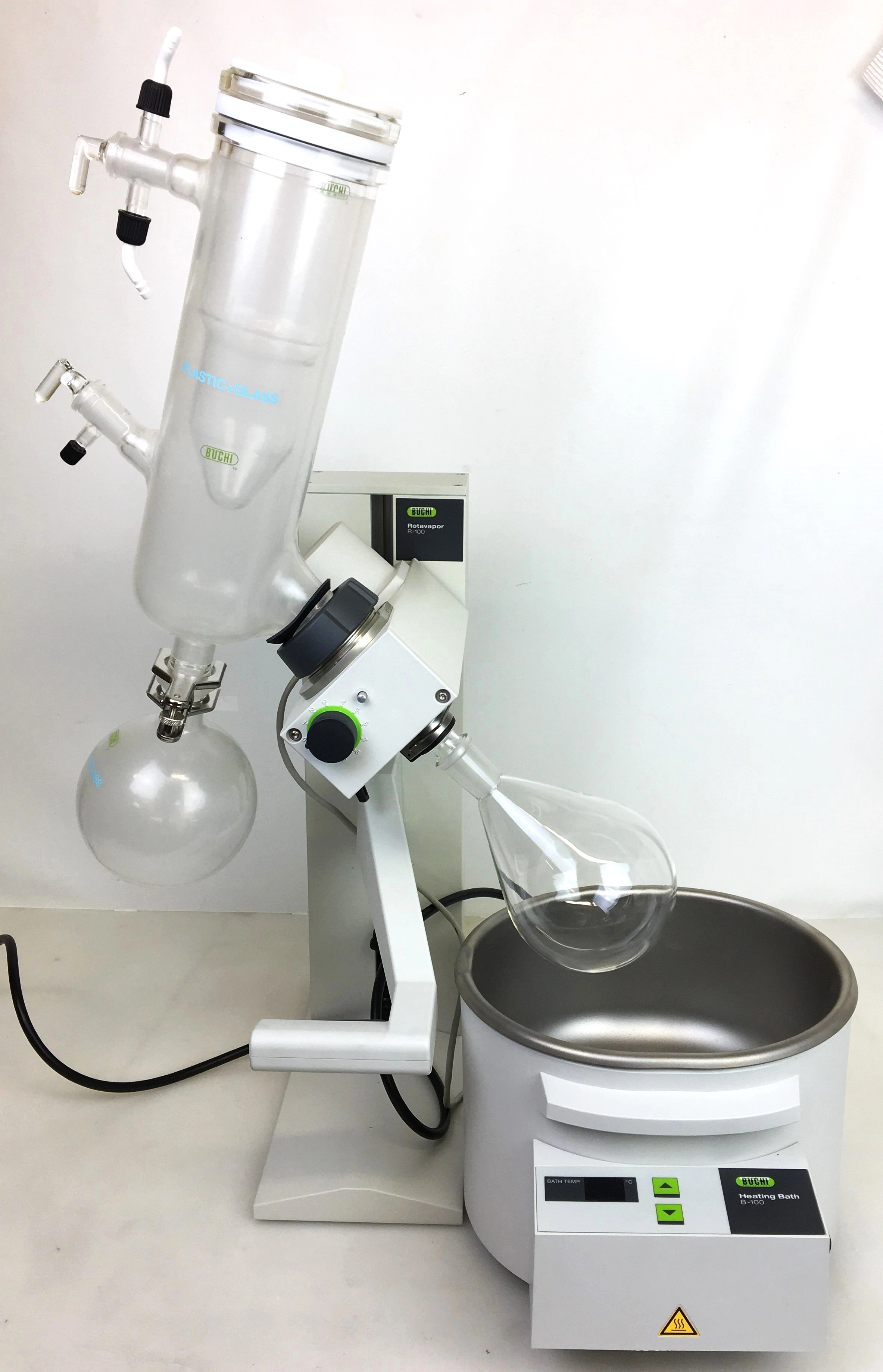 Buchi Rotavapor R-100 Rotary Evaporator with B-100 Bath - COMPLETE