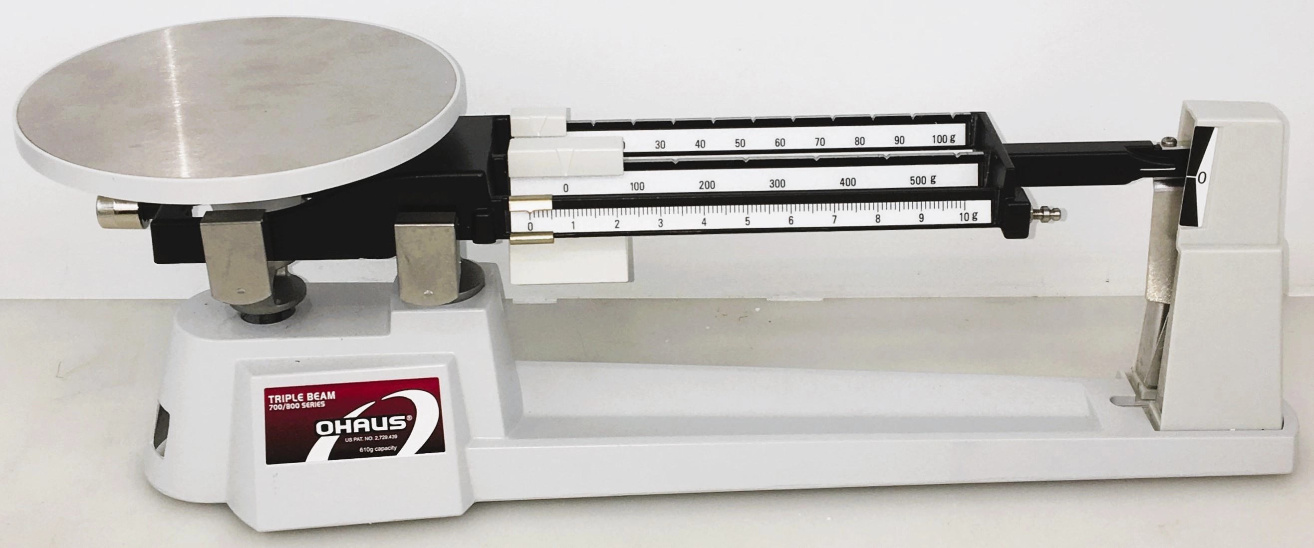 Ohaus 700-800 Series Triple Beam Balance (610g x 0.1g)