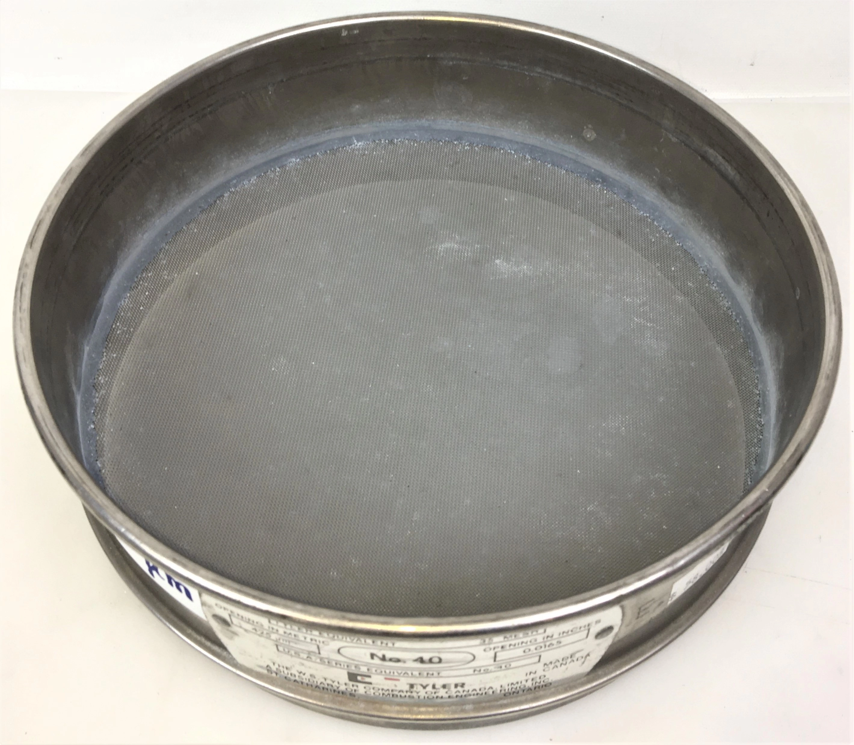 Tyler #40 Stainless Steel 8" Sieve (425&mu;m)