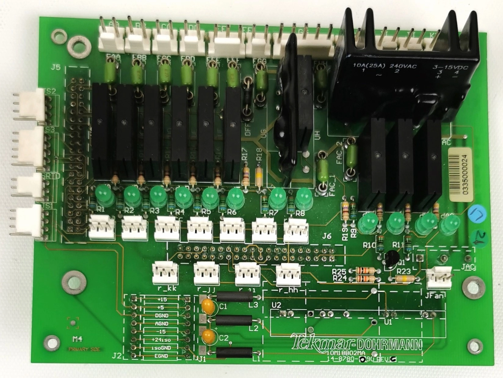 Tekmar Dohrmann 14-8780-090 PCB AC Output Control Board