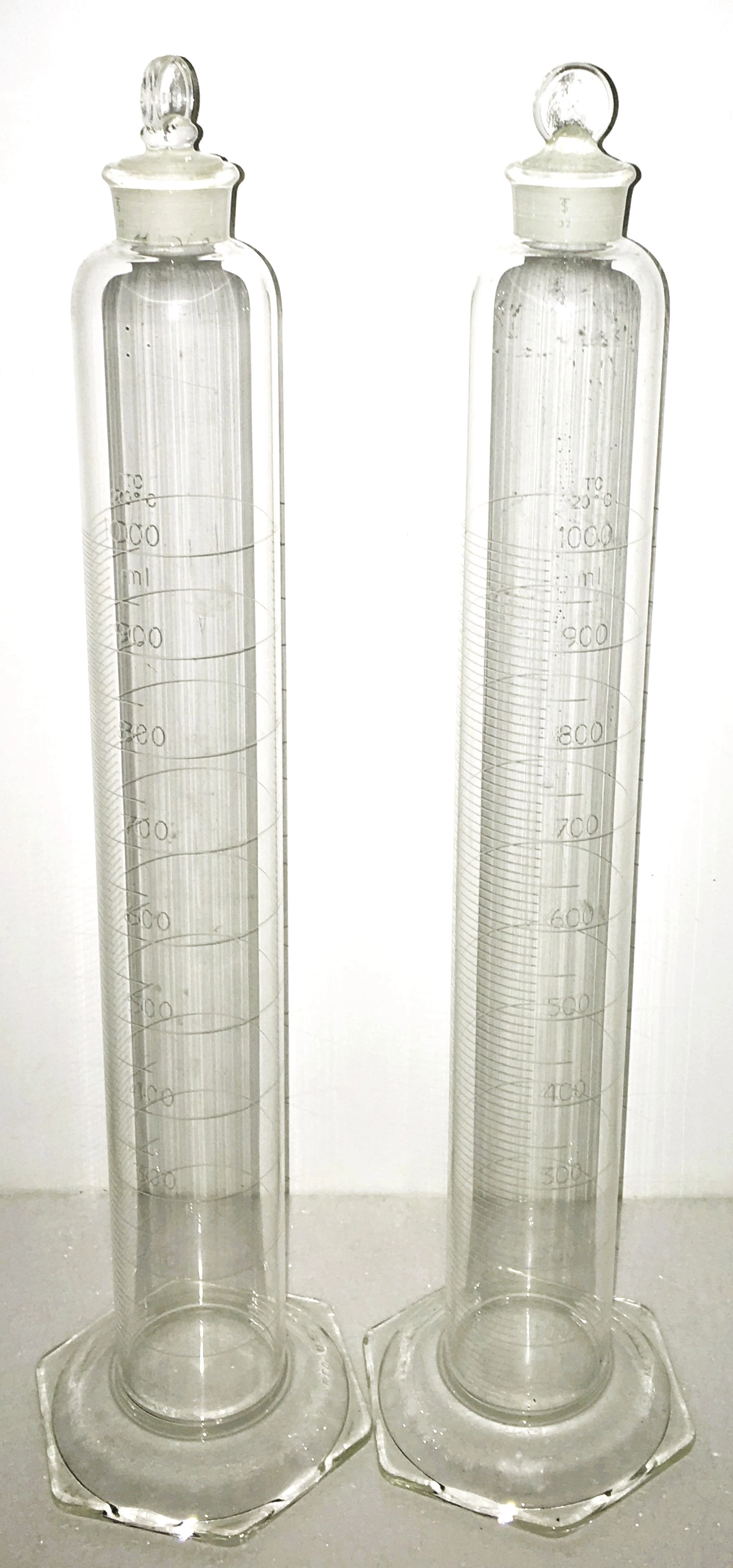 Corning PYREX 2982-1L (Exax) Single Metric Scale Mixing Cylinder, Class B - 1000mL