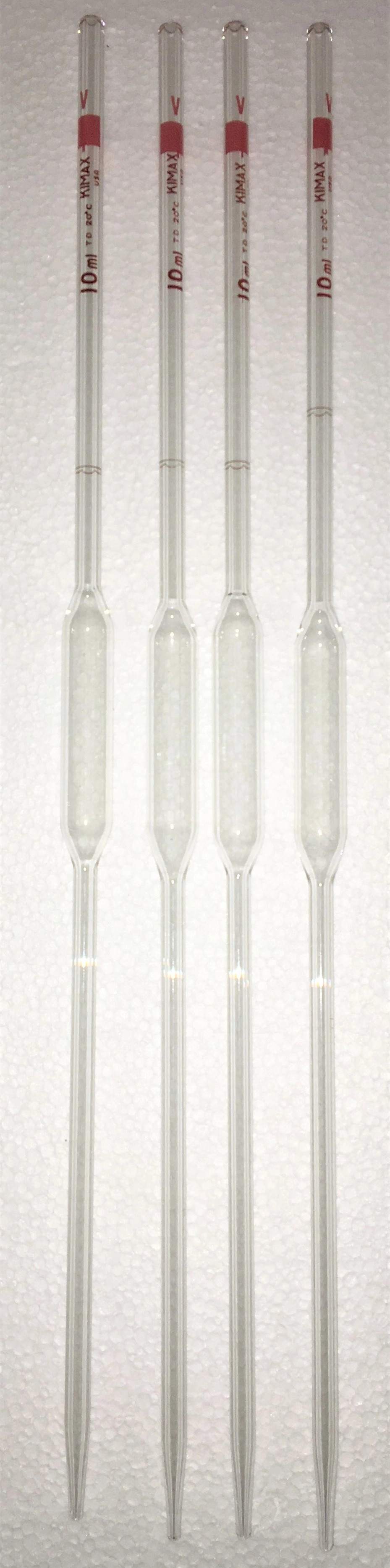 Kimble 37000-10 KIMAX Class B 10mL Volumetric Pipet