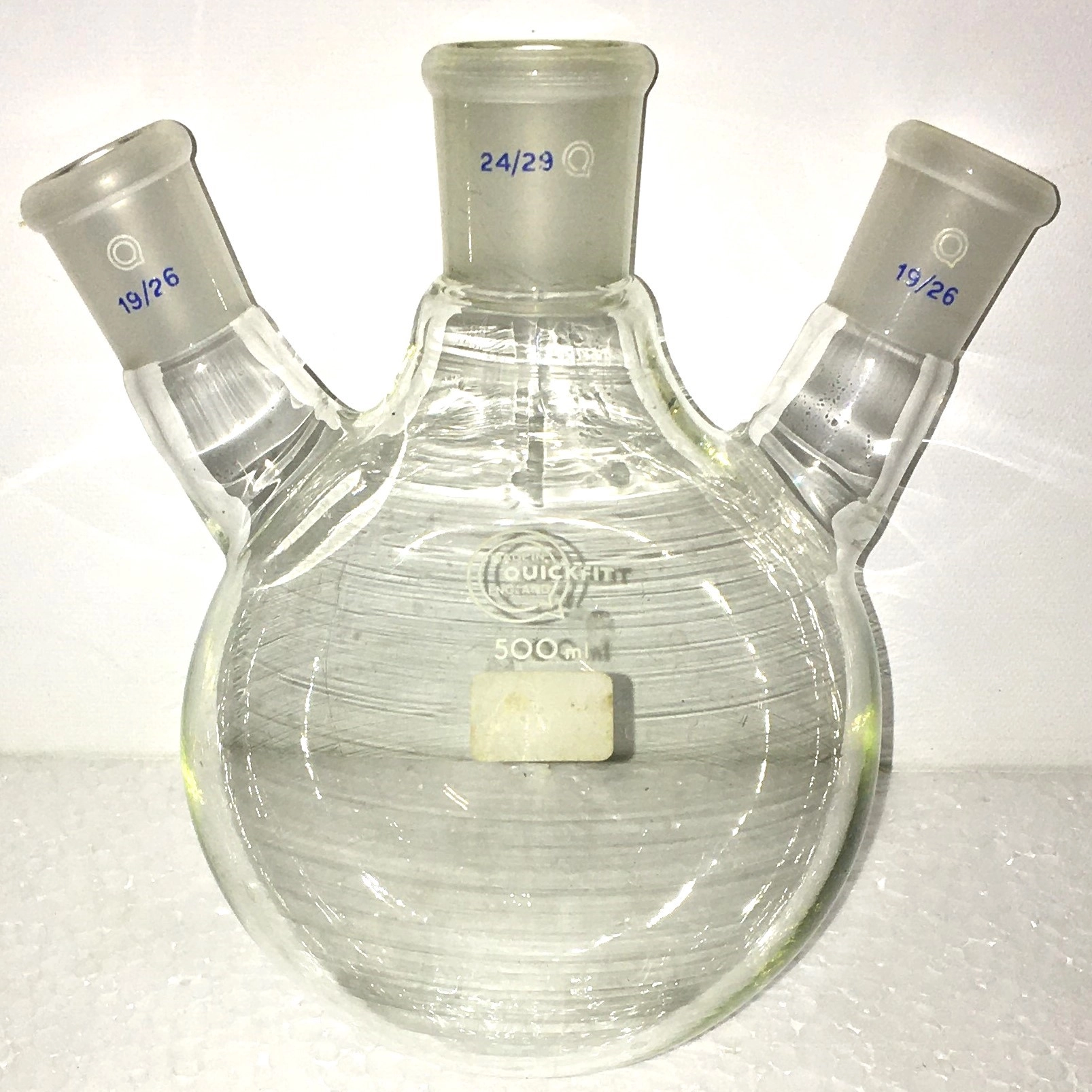 QuickFit FR500/3S/22A 3-Neck Round-Bottom Flask - 500mL