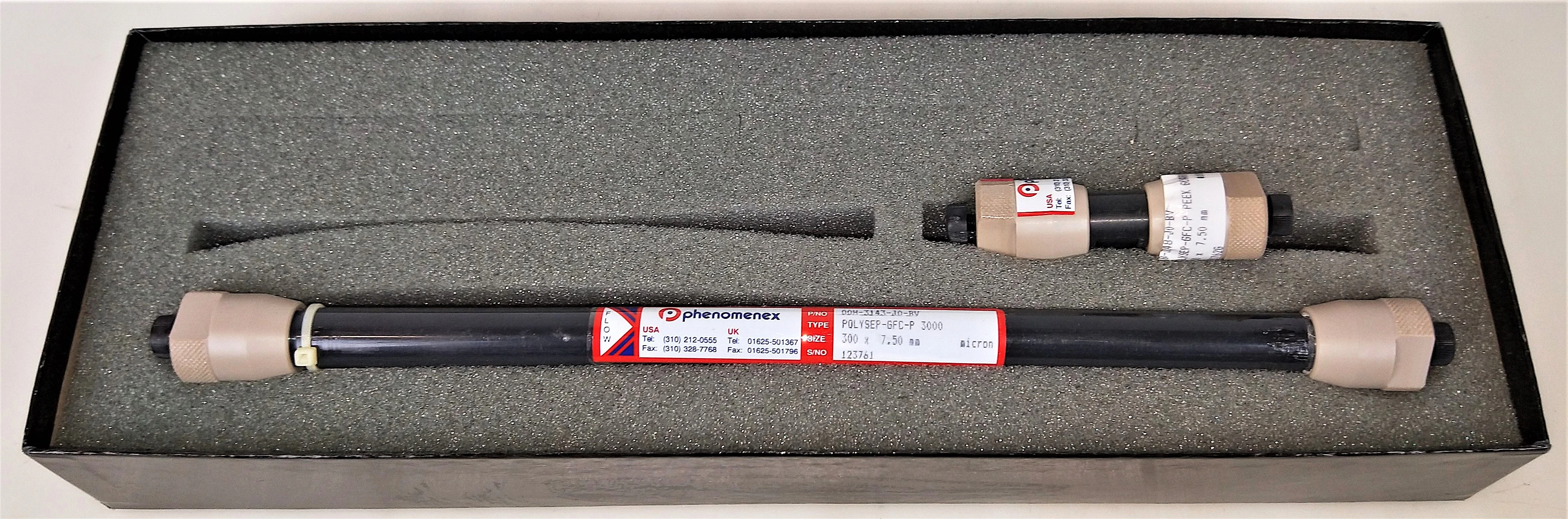 Phenomenex Polysep-GFC-P 3000 HPLC Column with 50mm PEEK Guard (300mm x 7.5mm)