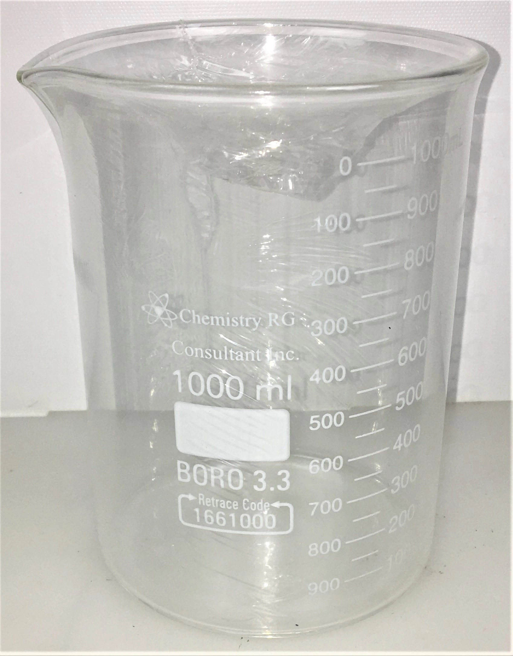 ChemRG R66.01000 Griffin Low Form Beaker - 1000mL