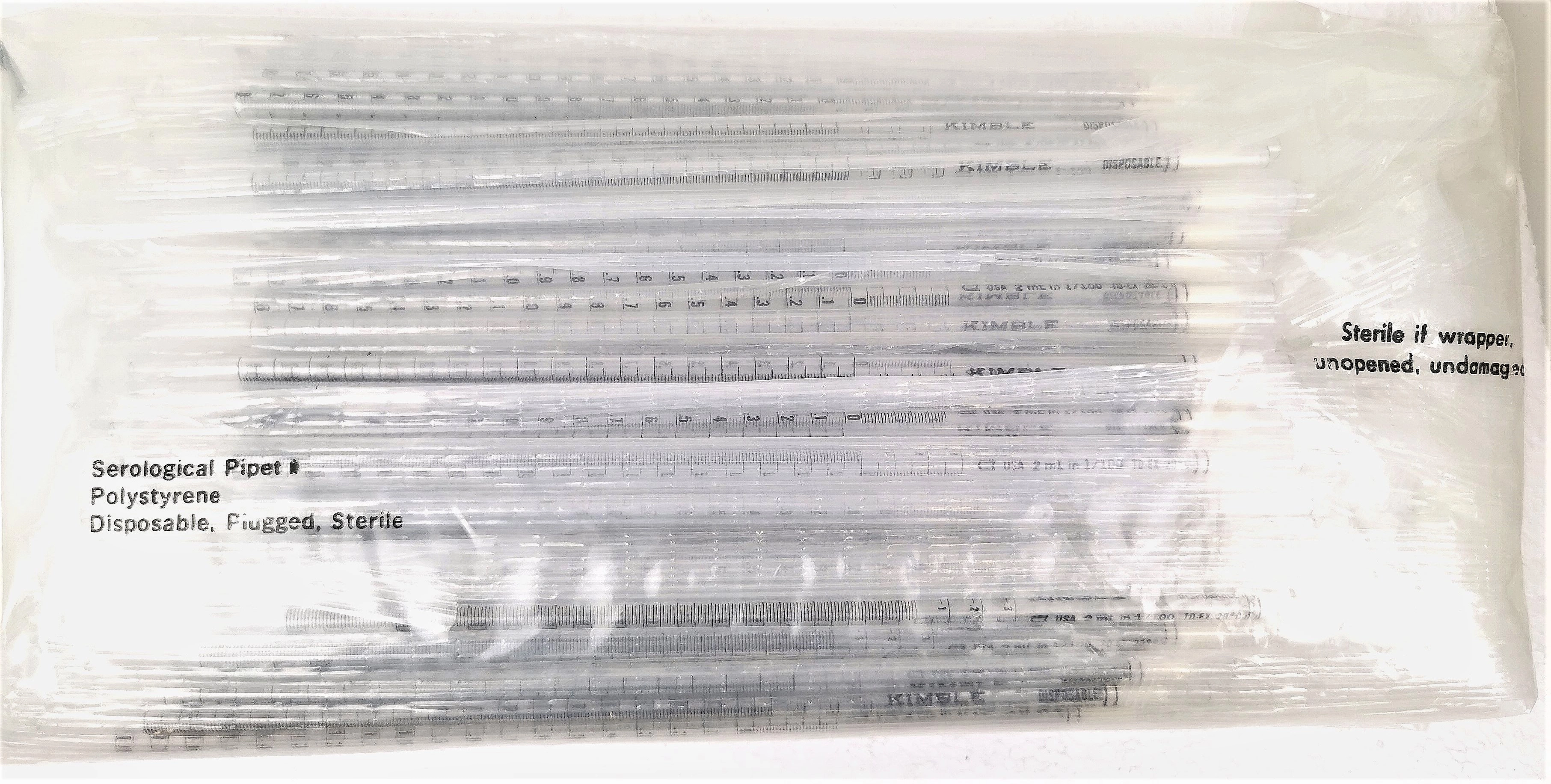 Kimble&nbsp;56900-21100 KIMAX Disposable Serological Pipet - 2mL x 1/100 (Pack of 120)