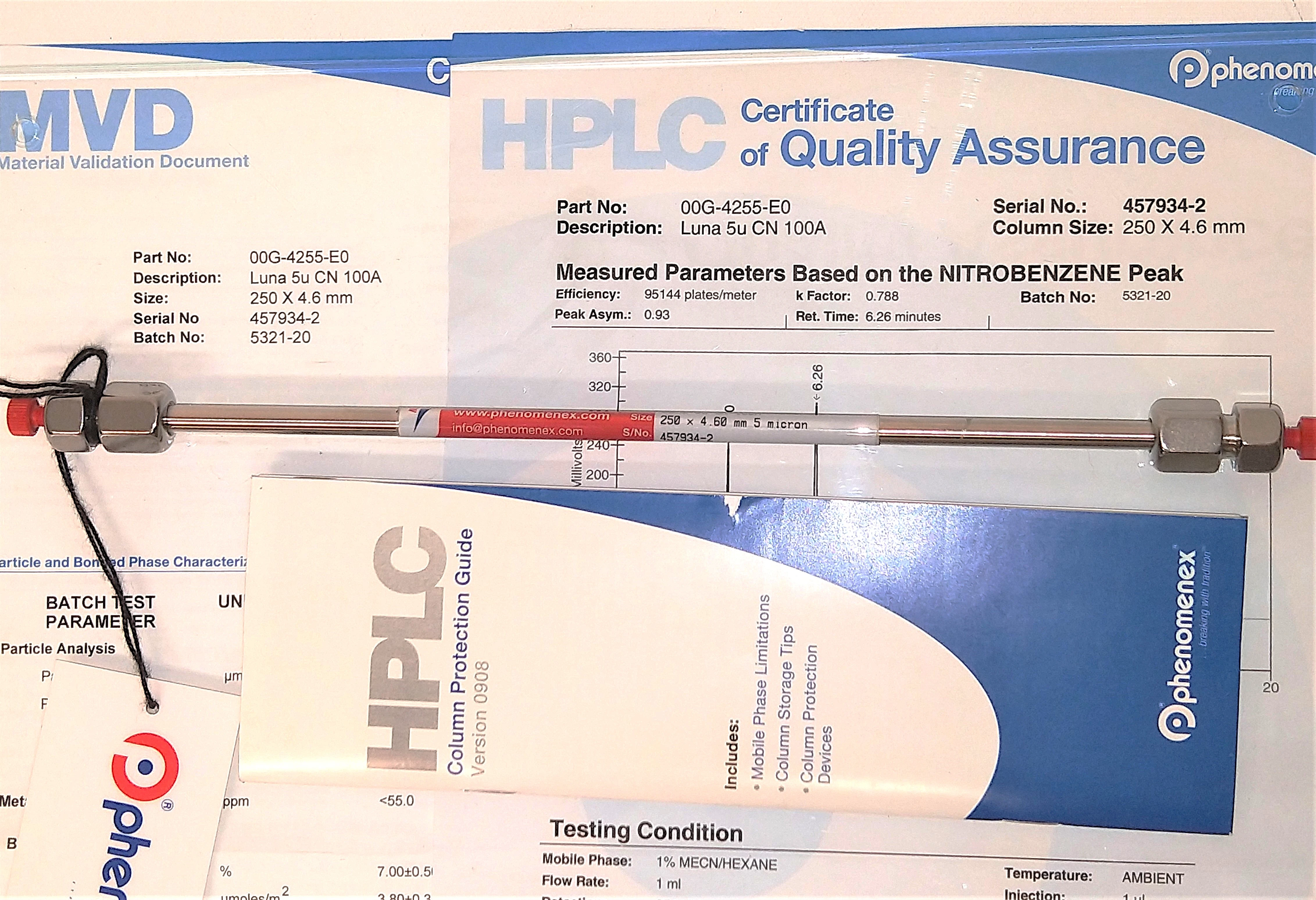 Phenomenex Luna CN (00G-4255-E0) LC Column (25 cm × 4.6 mm x 5µm)