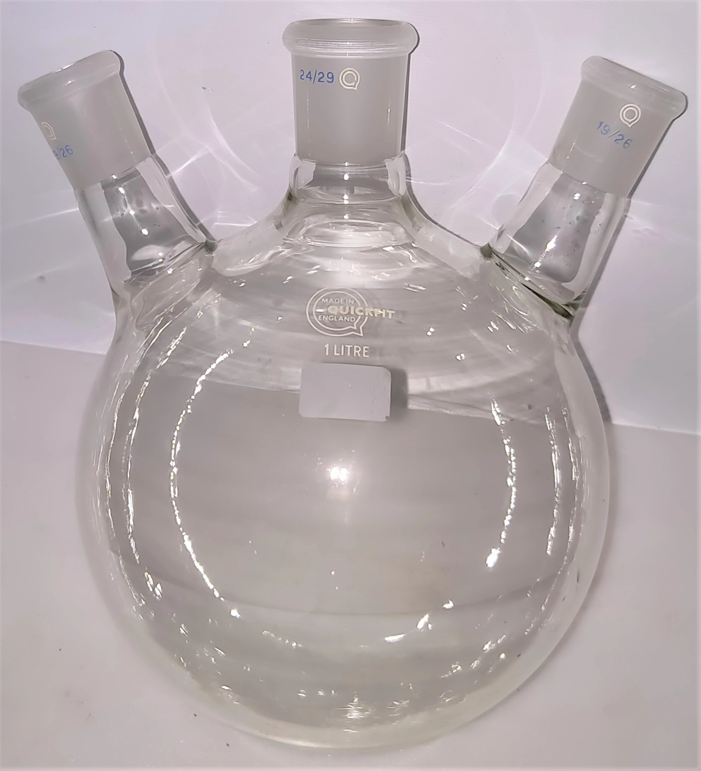 QuickFit FR1L/3S/22A 3-Neck Round-Bottom Flask - 1000mL