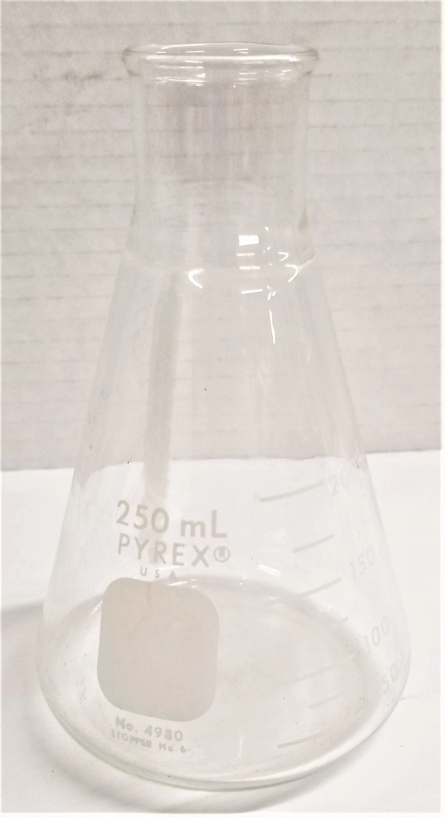 Corning PYREX 4980/Kimble KIMAX 26500 Narrow Mouth Erlenmeyer Flask - 250mL