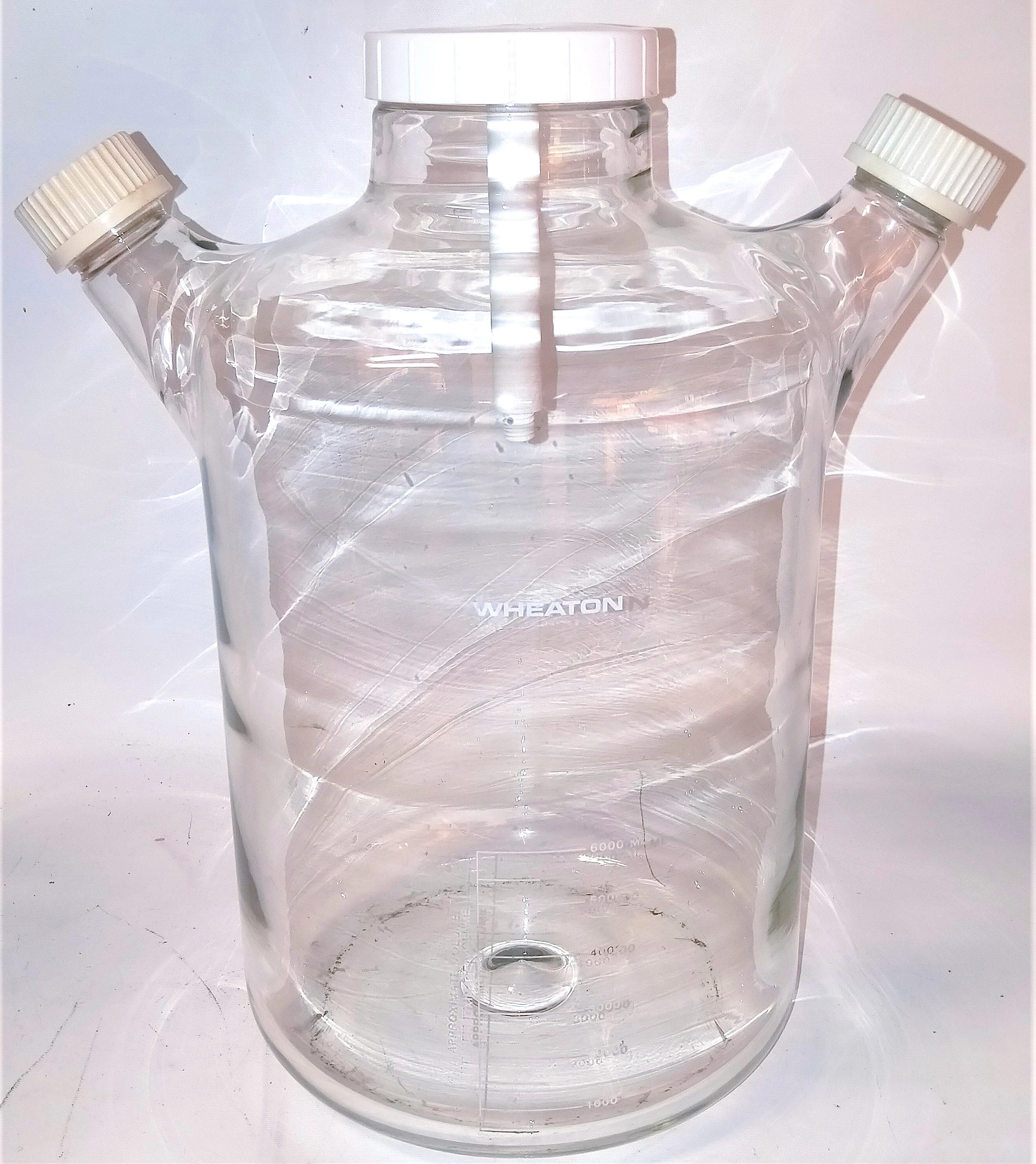 Wheaton CelStir 356889 Double Sidearm Spinner Flask (6000mL)