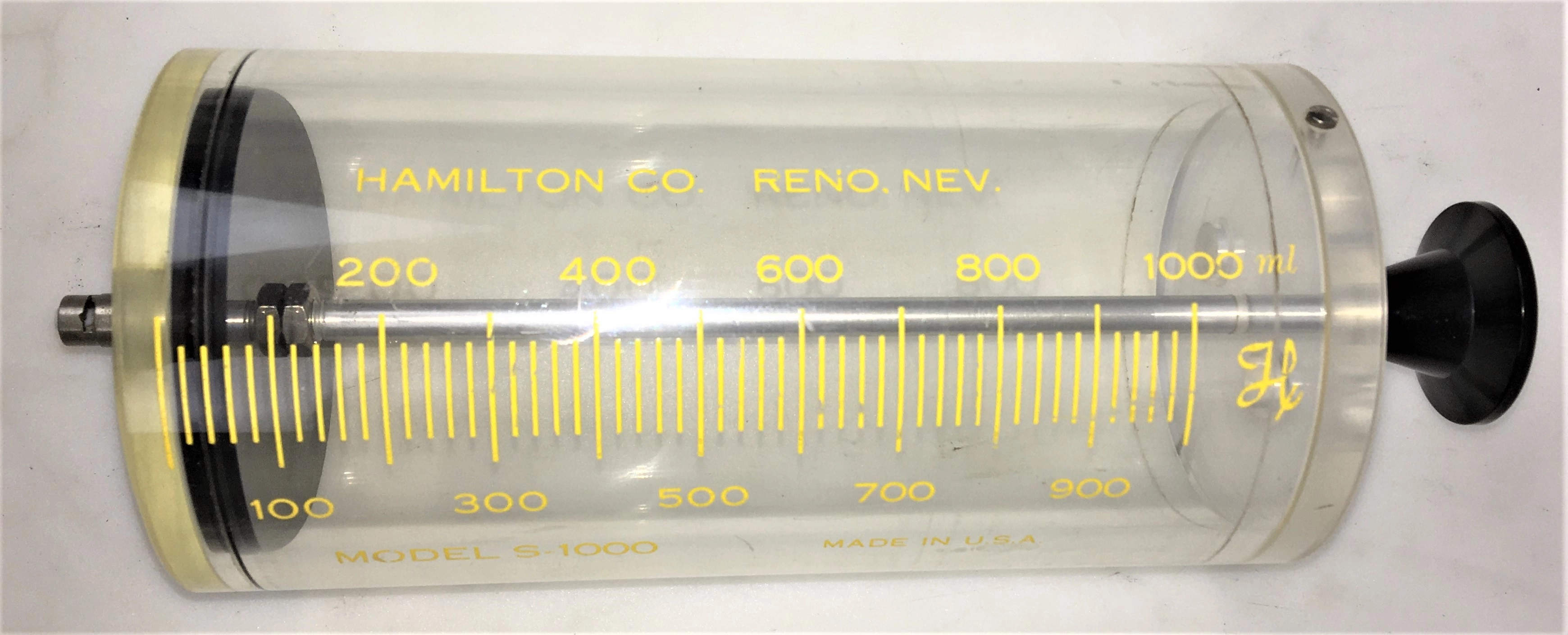 Hamilton S-1000 Super Syringe - 1000mL