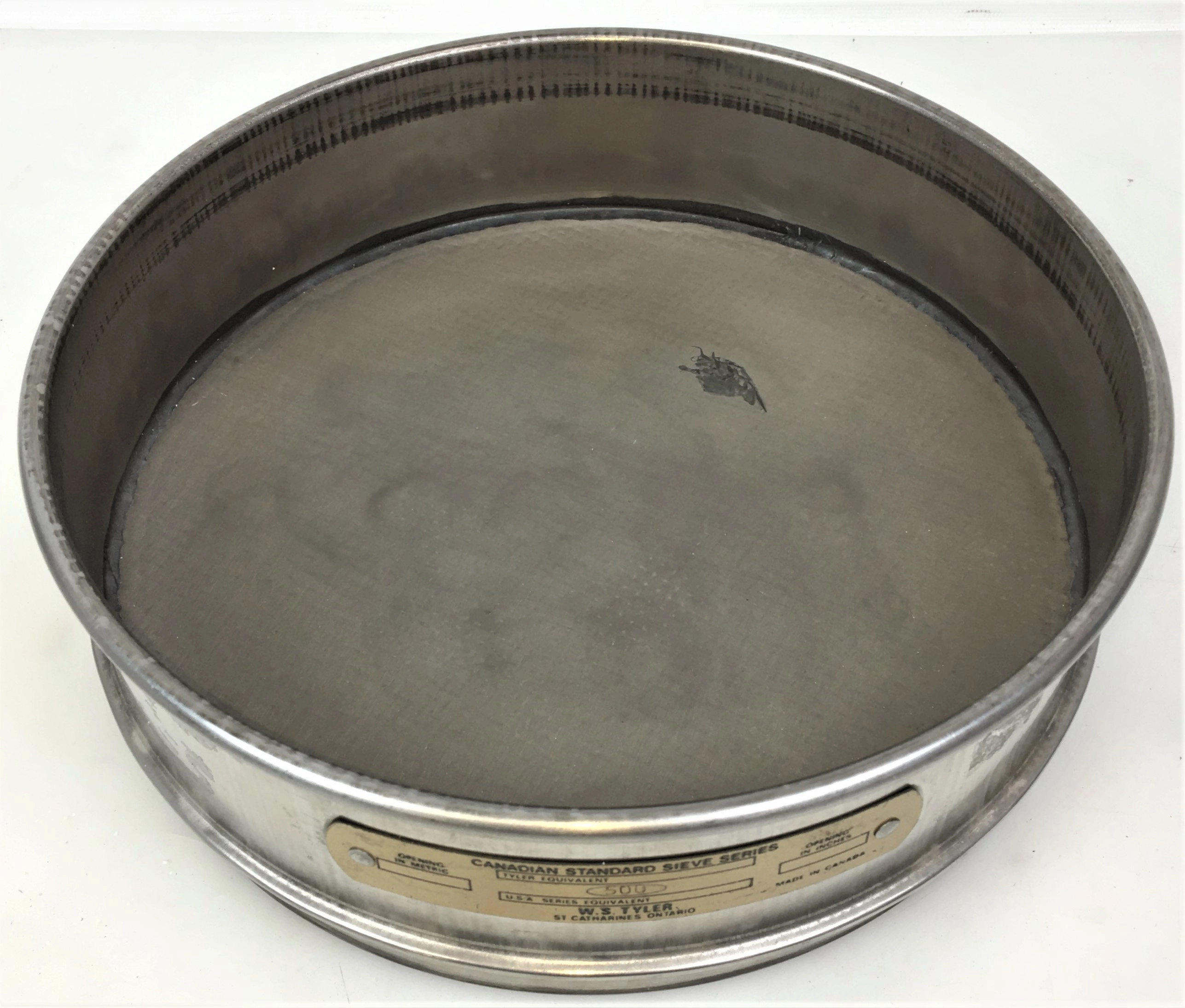 Tyler #500 Stainless Steel 8" Sieve (25&mu;m)