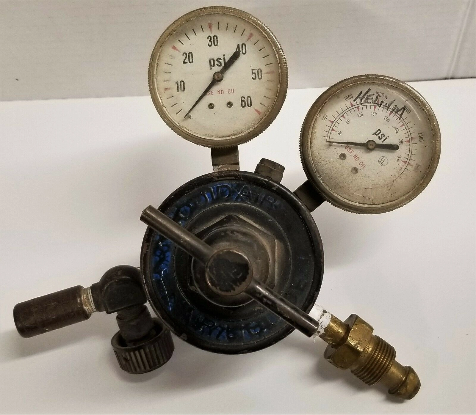 Air Liquide Helium Brass Regulator - CGA 580