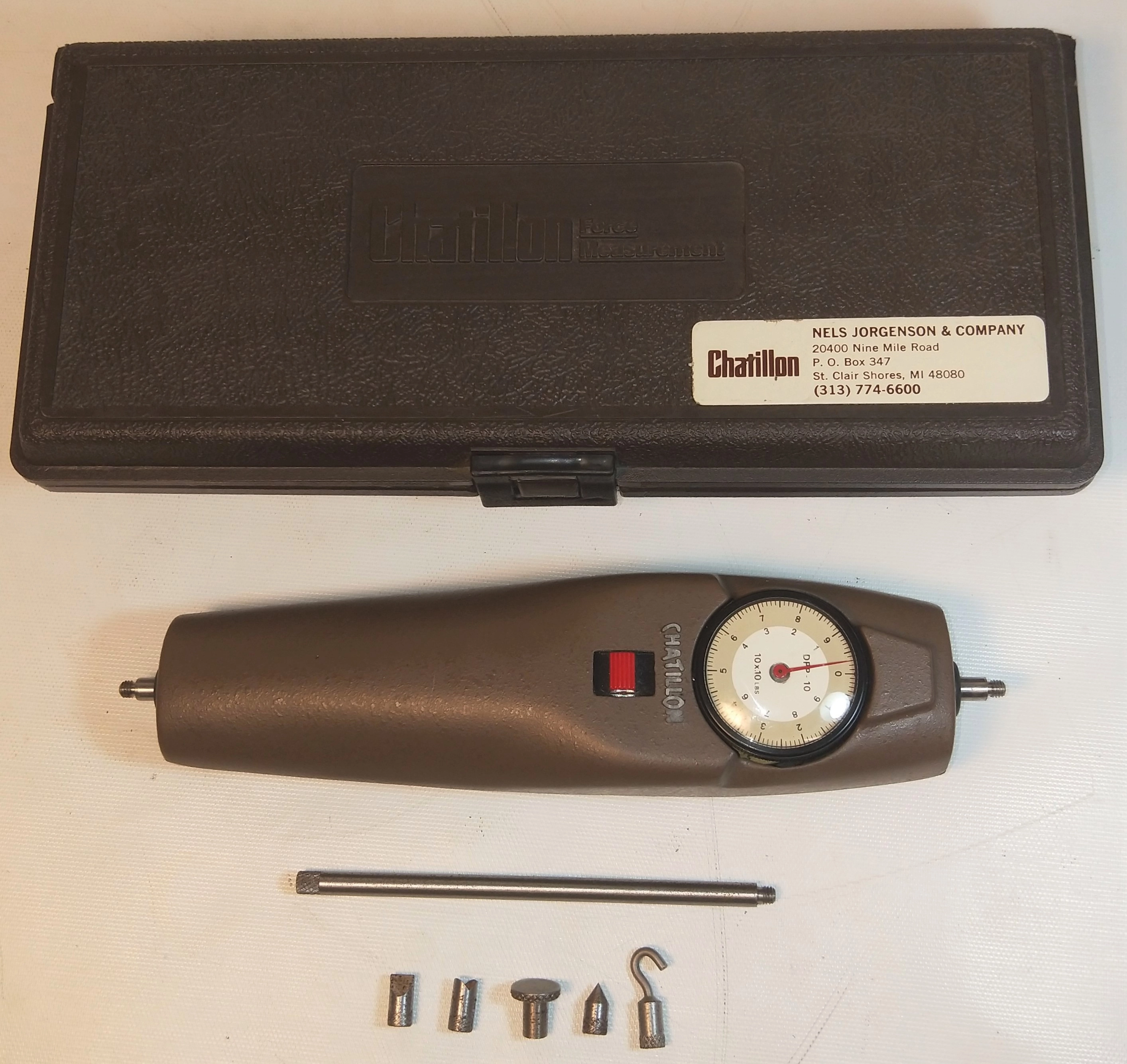 Chatillon DPP-10 Mechanical Force Gauge - 10 lb x 0.10lb