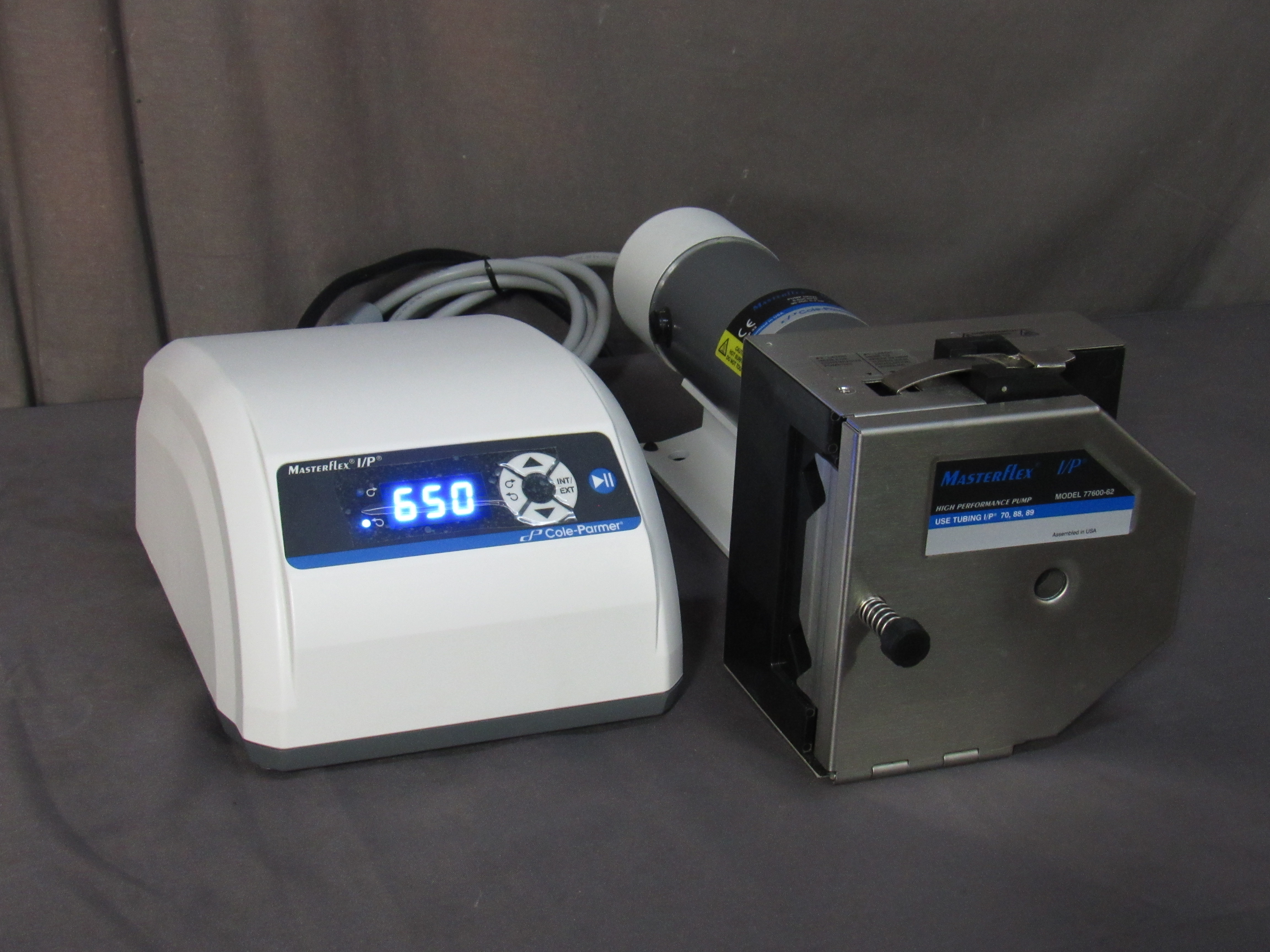 NEW MasterFlex 7591-22/24 Peristaltic Pump/Digital Controller, 77600-62 I/P Head #41254