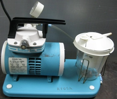 SCHUCO-VAC, VACUUM PUMP, MODEL: 130, NO: 129600005890, MOTOR NO: 608809, INSULATED CLASS B, POWER: 1