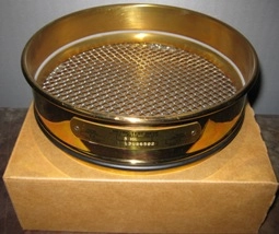 METRIC 8 INCH EST SIEVE, NO: 8 MM, NO: 13126500, FRAME MATERIAL: BR, MESH MATERIAL: SS, ISO 565, BS 