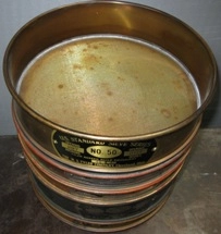 USA STANDARD 8 INCH TESTING SIEVE, BRASS, NO: 50, OPENING MICRONS: 297, OPENING INCHES: 0117, MESH: