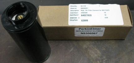 PERKIN ELMER REPLACEMENT ELEMENT, NO: N9306067, DESCRIPTION: REPLACEMENT AIR FILTER ELEMENT FOR N077