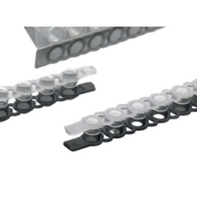 Bellco Flat 8-Strip Caps, 125/Pk, 1250/Cs 4514-00449