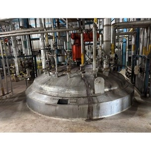 8700 Gal Alloy Fab 304 Stainless Steel Reactor