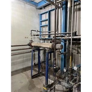 46 Sq Ft Perry Products Stainless Steel Shell &amp; Tube Heat Exchanger