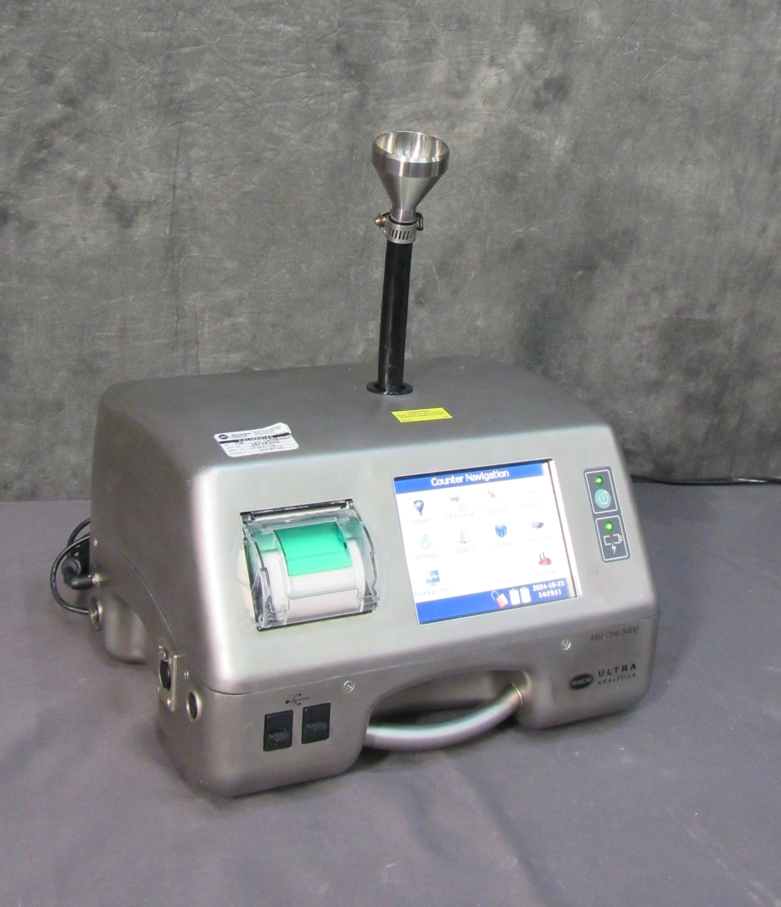 HACH/BECKMAN Met-One 3400/3425 Particle Counter; Calibration valid till 2/2025 #41500