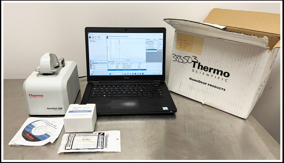 Thermo NanoDrop 2000 Spectrophotometer COMPLETE w WARRANTY   