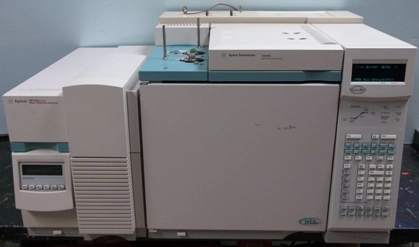 AGILENT TECHNOLOGIES 6890N NETWORK GAS CHROMATOGRAPH SYSTEM, ALS READY, WITH MASS SPEC DETECTOR DUA