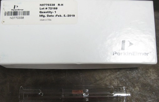 PERKIN ELMER OPTIMA TORCH, NO: 0619-015, NO: NO770338 R-H MFG DATE: FEB/5/2019 