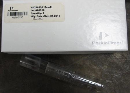 PERKIN ELMER FLAT PLAT TORCH, OPTIMA 8 X 00 SERIES, 0217-006, NO: N0780130 REV E, MFG: MARCH/31/201