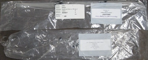 PERKIN ELMER 2 PACKS 16 TOTAL, FLOW MEASURED PVC PUMP TUBES, BLACK/BLACK 076 MM ID PVC PKG 12,SBIN