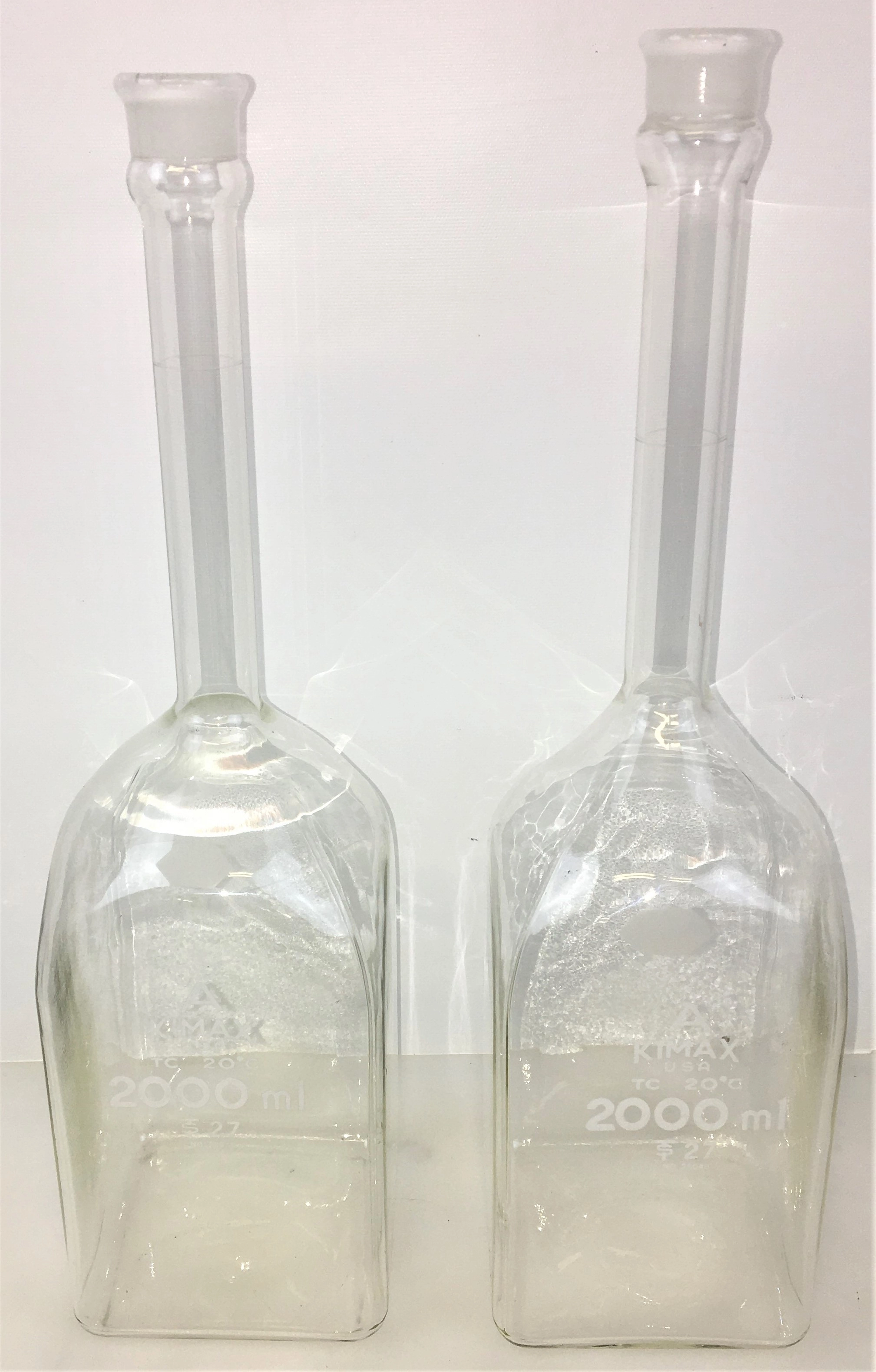 Kimble 28040-2000 KIMAX Class A Square 2L Volumetric Flask