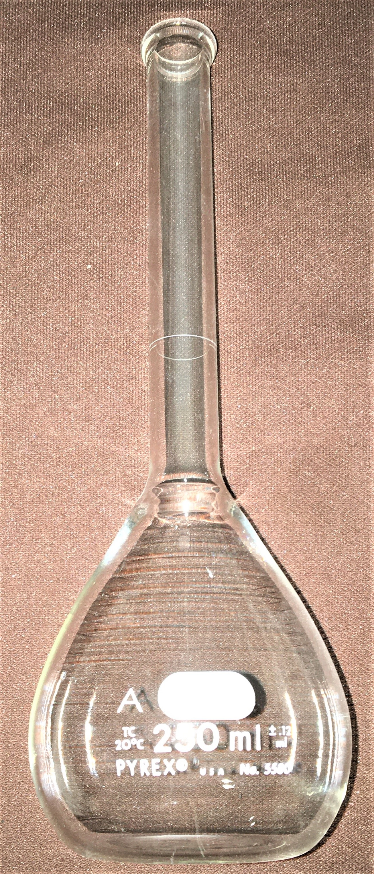 Corning PYREX (and Equivalent) Class A 250mL Volumetric Flask