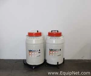 Lot 41 Listing# 1023233 Lot Of 2 Thermolyne Locator 4 Cryo Biological Storage Vessels