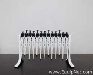 Lot 96 Listing# 1023462 Lot of 13 Integra Single Channel Evolve Manual Pipettes With Stand