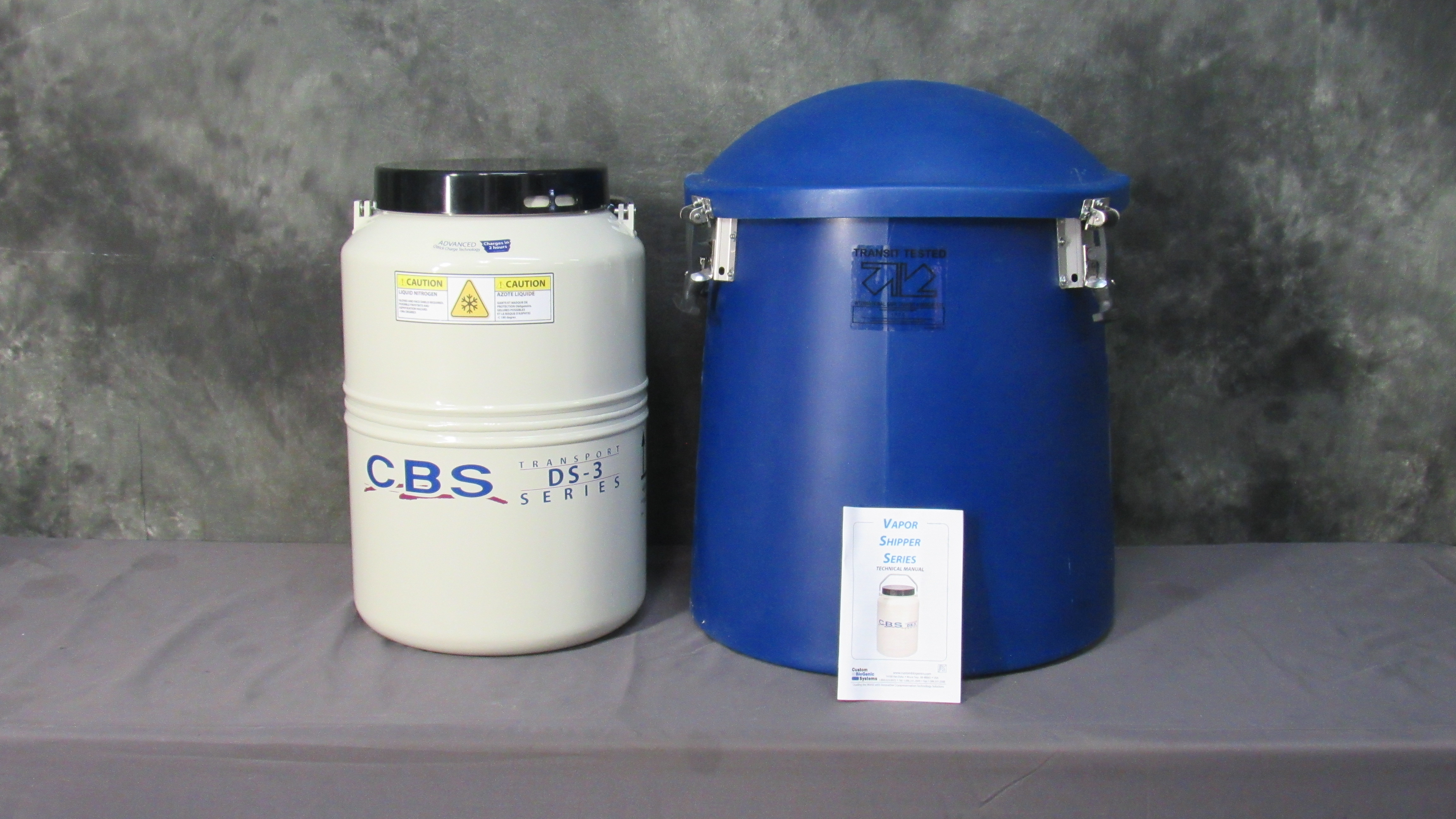 C.B.S./Custom Biogenic Systems DS-3 DS909 10-Liter LN2 Croygenic Shipper Dewar #41514