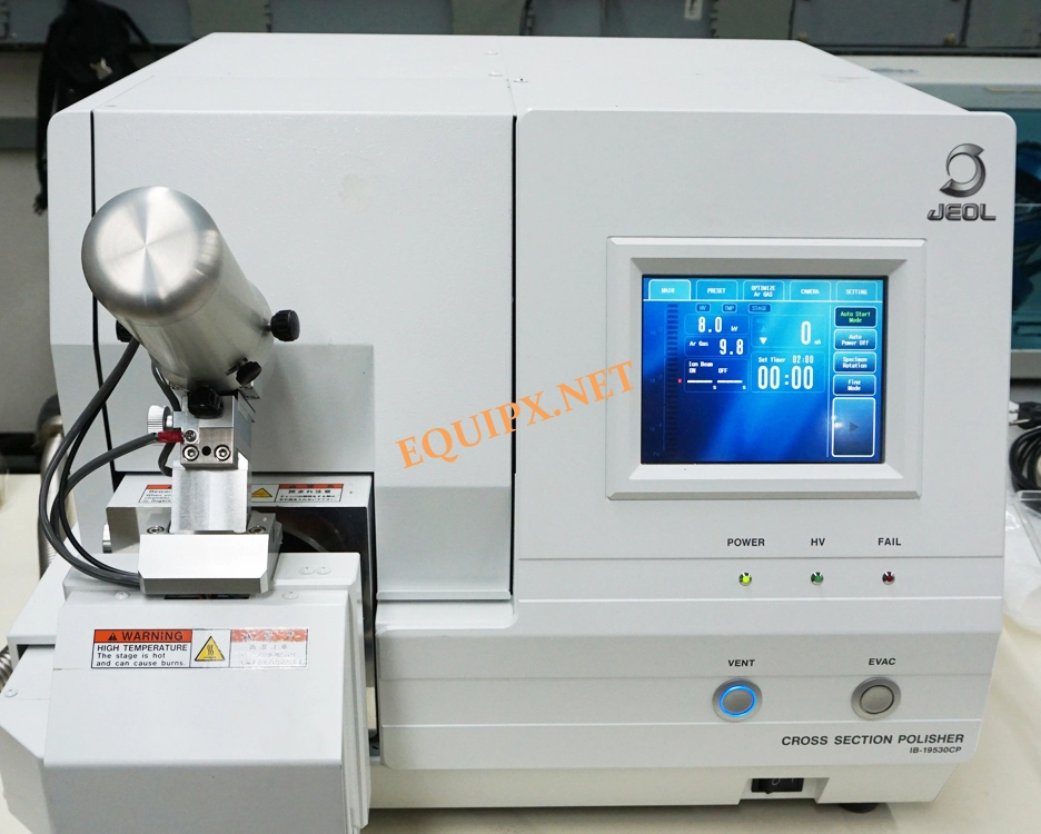 JEOL IB-19530CP ion polishing tool for SEM samples- on site time rental only in failure analysis lab lab (5027)