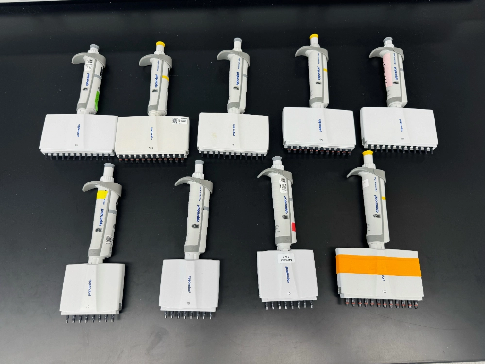 Eppendorf Research Plus Multichannel Pipettes - Quantity 9