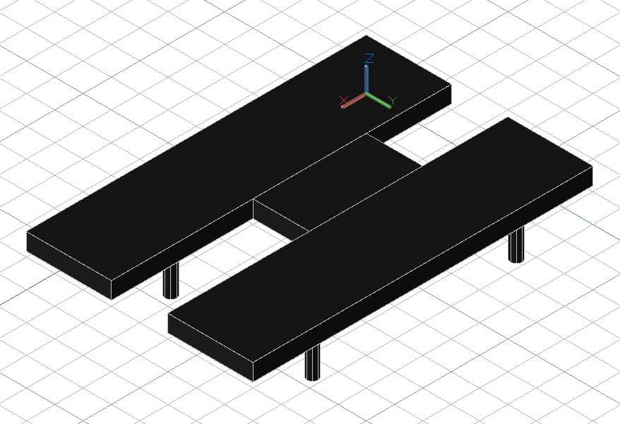 2 x Newport RS4000 &amp; Bridge in H-Configuration Optical Table Assembly 4.5 x 6M