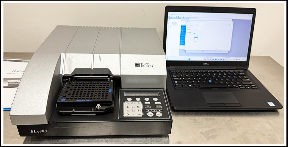 Bio-Tek Elx800 Microplate Reader COMPLETE w WARRANTY