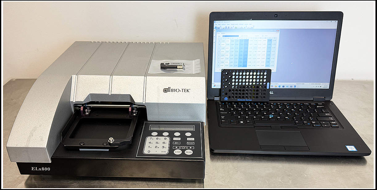 Bio-Tek Elx800 Microplate Reader COMPLETE w WARRANTY