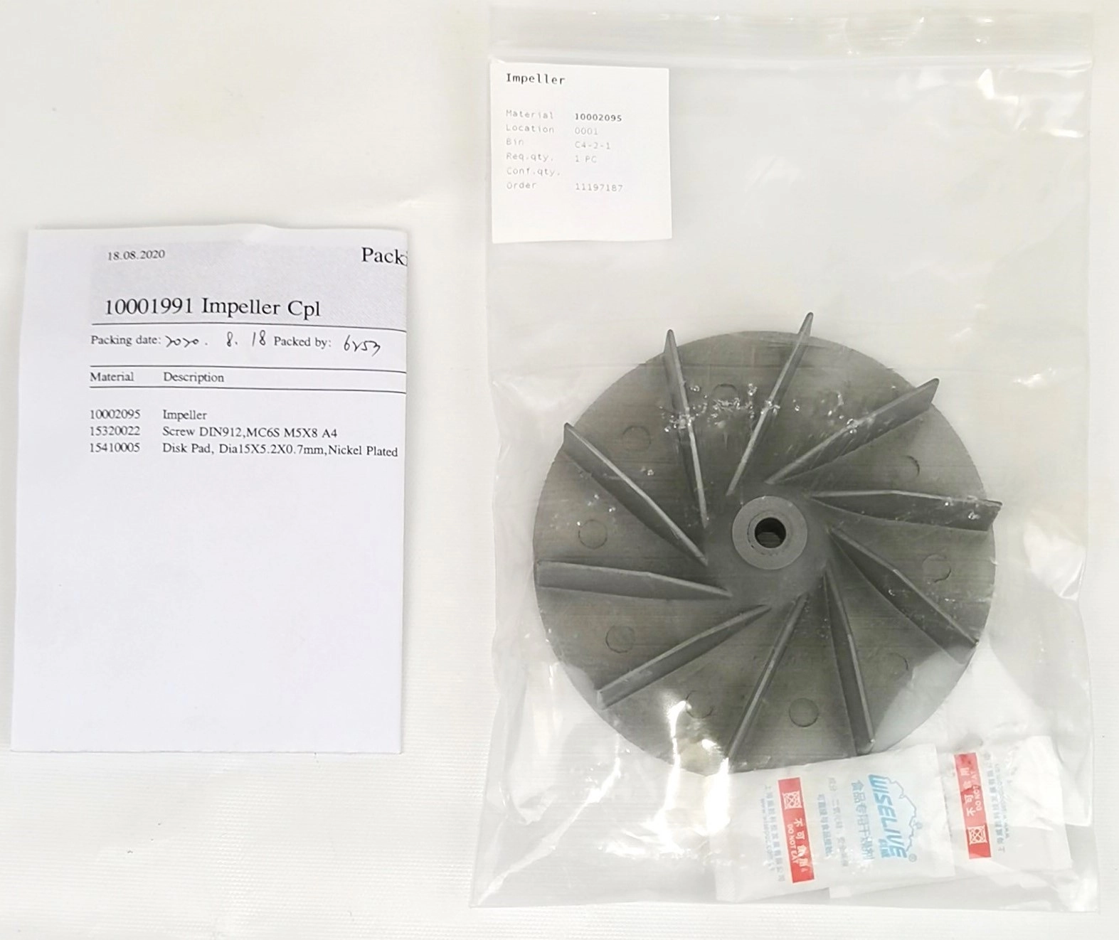 Foss 10001991 Standard Impeller for 1093 Cyclotec