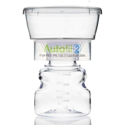 Bellco Autofil 2 Bottle Top Filtration Device Full Assembly, 250 mL, Sterile, 12/CS 4528-00431