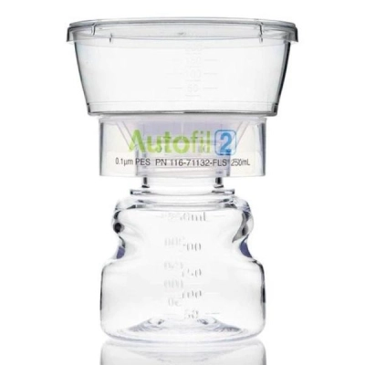 Bellco Autofil 2 Bottle Top Filtration Device Full Assembly, 250 mL, Sterile, 12/CS 4528-00428